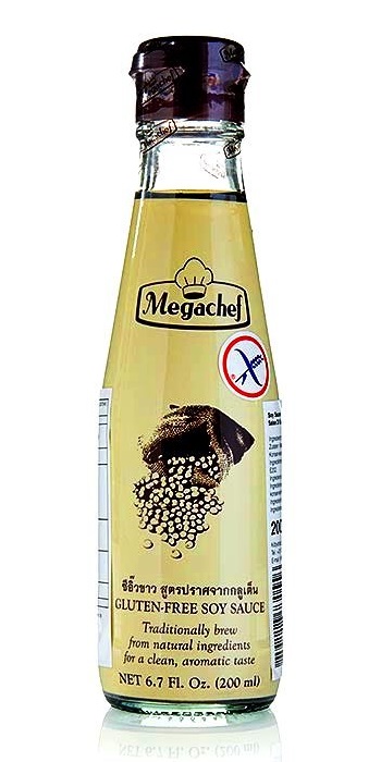 Salsa di soia premium quality senza glutine - Megachef 200ml.
